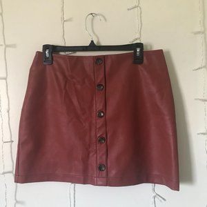 Burnt Orange mini skirt